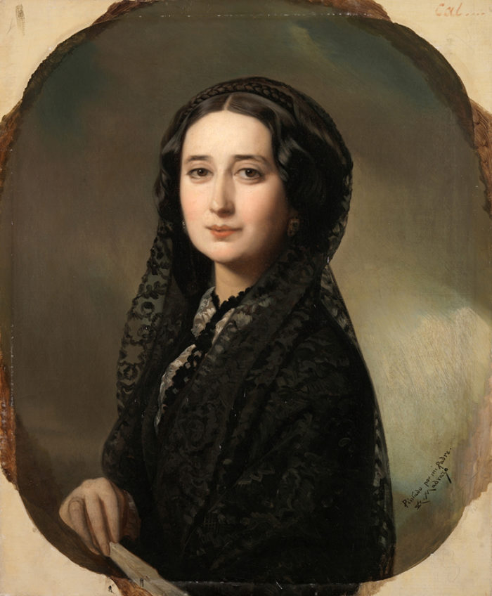 Carolina Coronado, hacia 1855. Federico de Madrazo y Kuntz (1815-1894). Museo Nacional del Prado.