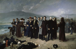 Fusilamiento de Torrijos y sus compañeros en las playas de Málaga, 1888. Museo Nacional del Prado